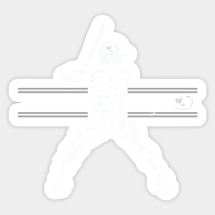 Stingray Baseball Sticker